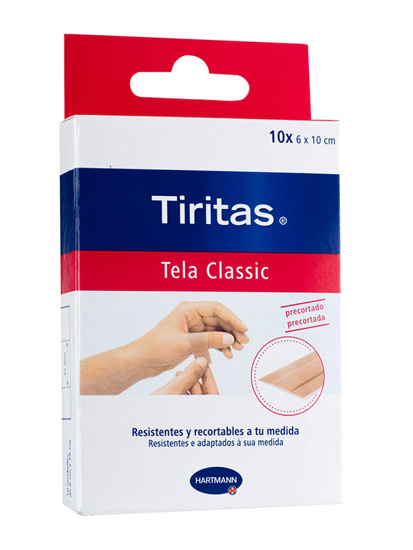 Tiritas classic precortadas 10 unidades 6 x 10 cm