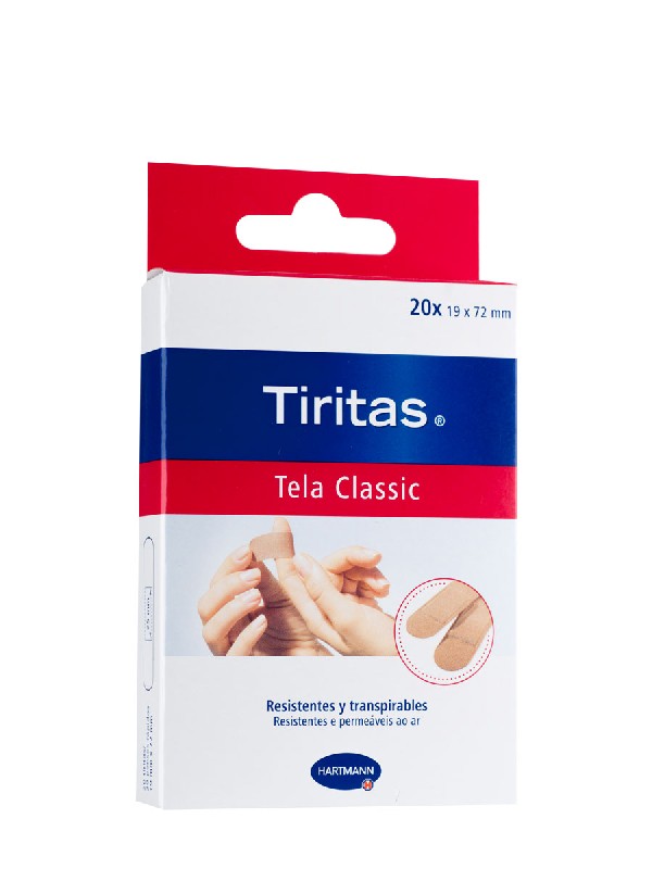 Tiritas classic apósito adhesivo 19 x 72 20 unidades