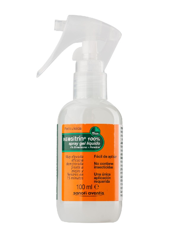 Comprar Neositrin Spray Gel tratamiento liendres y piojos 100ml - FarmaZara