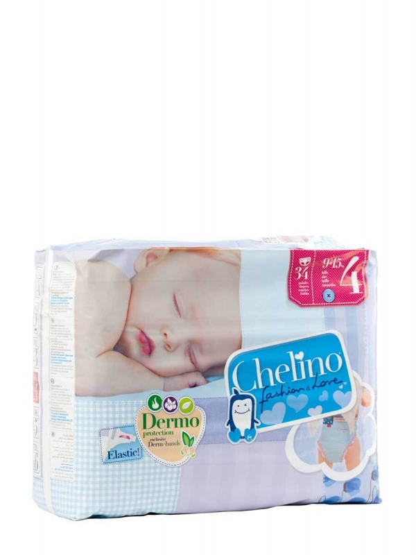 Chelino Pañales infantiles Talla 4 (9-15kg), 34 unidades : : Bebé