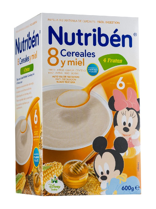 Comprar Papilla Nutriben 8 Cereales Miel Frutas 600 Gr a precio de oferta