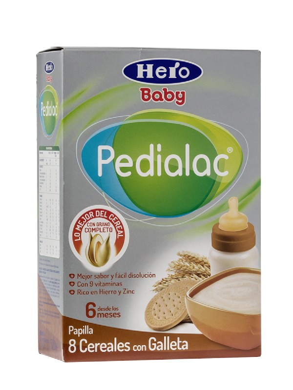 Hero baby ® papilla 8 cereales con galleta