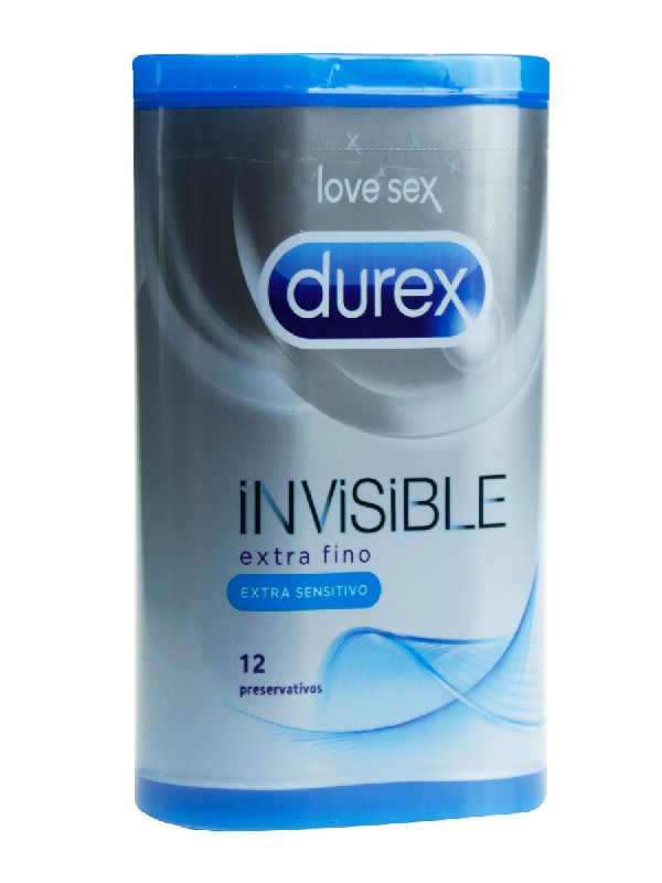 Preservativos invisibles extra sensitivo de durex 12 unidades