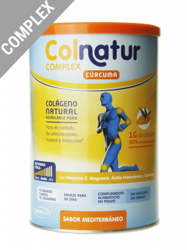 Colnatur (2 unidades de colágeno hidrolizado de cúrcuma complejo 8.81  onzas, 8.82 oz en polvo, sabor fruta de la pasión, ácido hialurónico y  vitamina