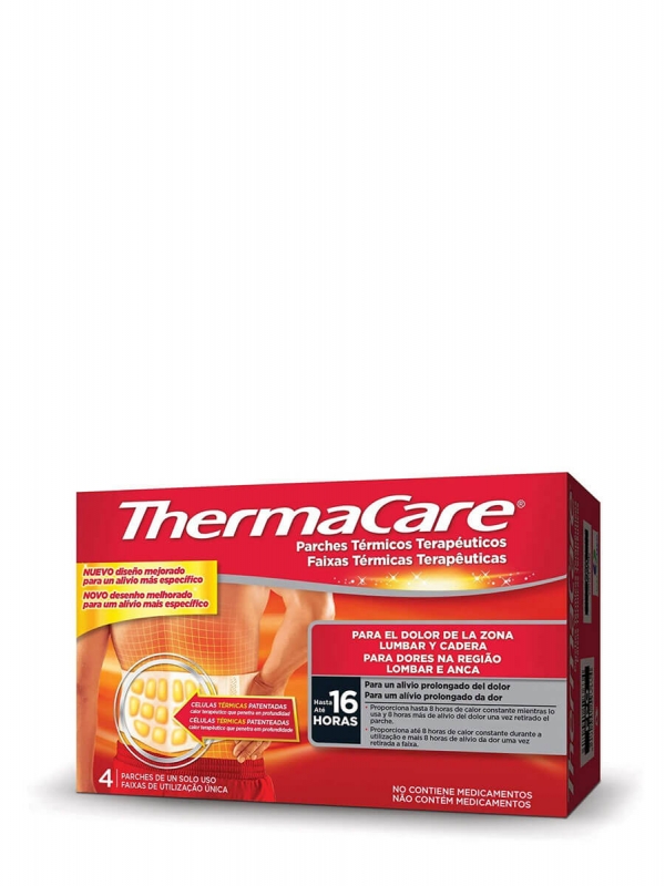 Thermacare 4 Parches Térmicos Zona Lumbar y Cadera