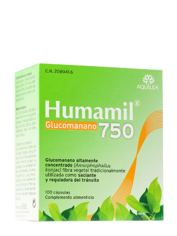 Humamil glucomanano aquilea 100 cápsulas