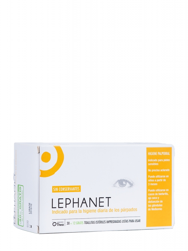 Lephanet toallitas 30 unidades, Higiene ocular