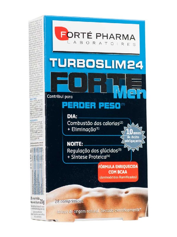 Turboslim cronoactive forte men 28 comprimidos