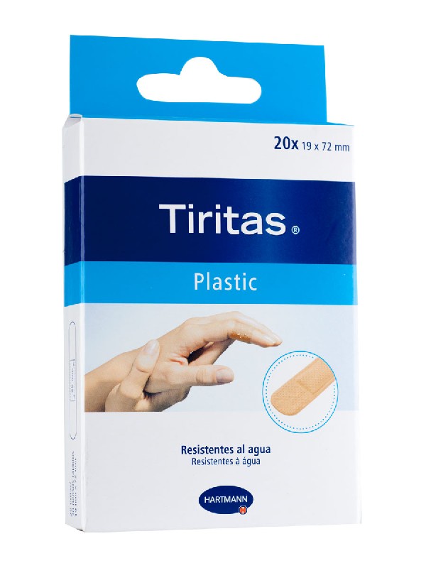 Tiritas plastic apósito adhesivo 19 x 72 20 unidades