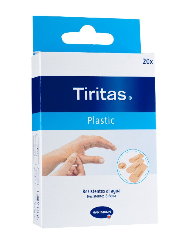 Tiritas plastic apósito adhesivo surtido 20 unidades