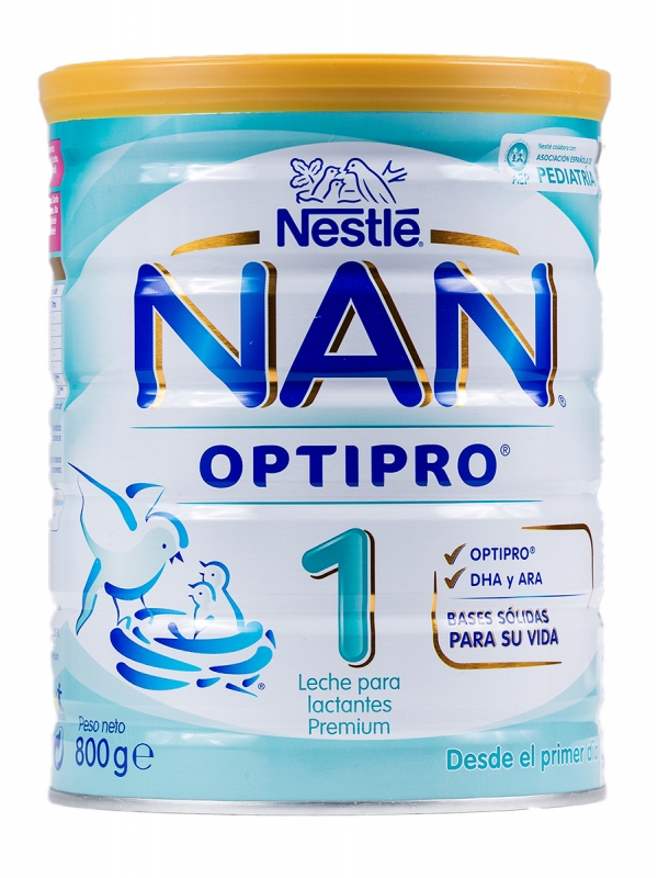 Nestle NAN OPTIPRO 1 Leche de inicio 0-6 meses 800 gr - MomentosGourmet